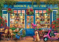 Books and Coffee 1000 Piece Puzzle