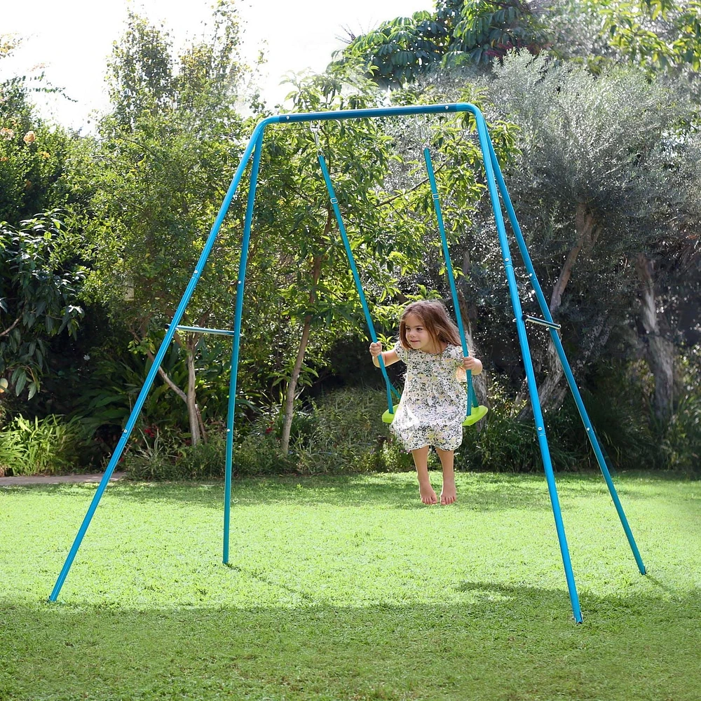 TP Small to Tall 2 in 1 Metal Single Swing Set