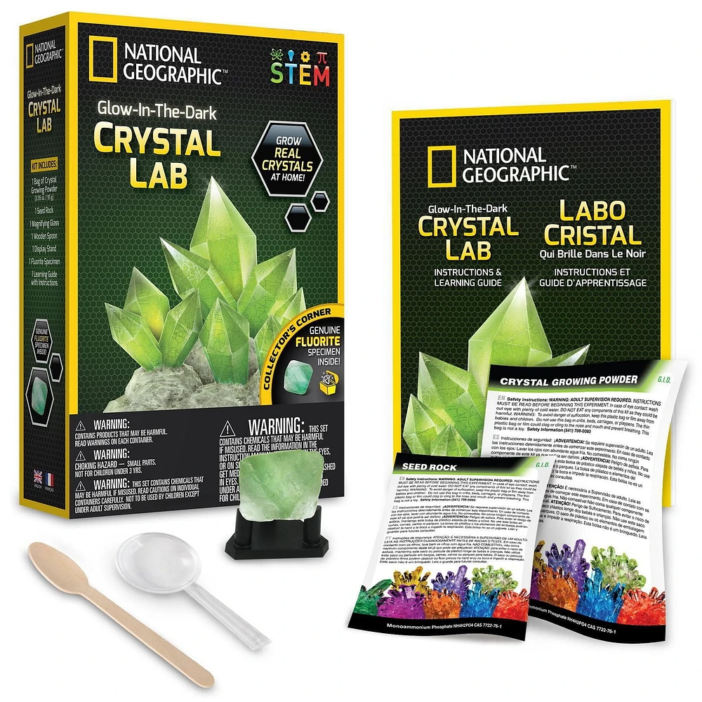 Labo cristal qui brille dans le noir National Geographic