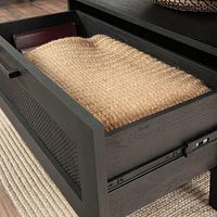 Sauder La Collection Tiffin Line Table basse, Finition Raven Oak, 433510