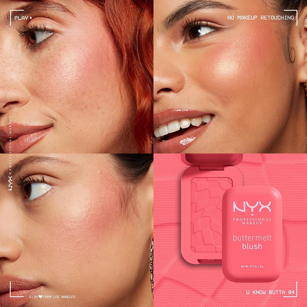NYX Professional Makeup Fard à joues Buttermelt Fard à joues ultrapigmenté