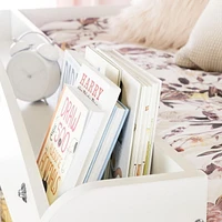 South Shore, Tiara collection, Loft Bed with Desk Pure White