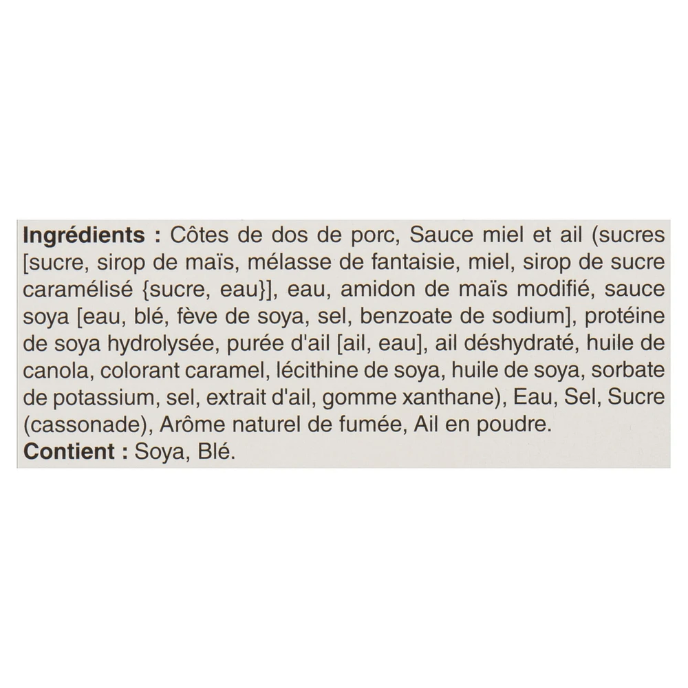 Côtes Levées Miel & Ail SWISS CHALET C.Lev Miel Ail SW CHALET 600g