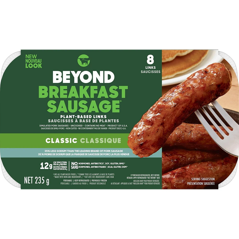 Beyond Meat Plant-Based Breakfast Sausage, 235g, Beyond Meat Plant-Based Breakfast Sausage, 235g