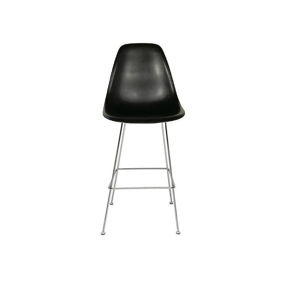 Heavenly Collection Chrome & Noir Tabouret de Comptoir