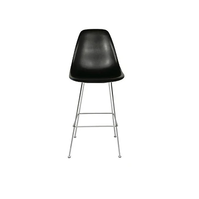 Heavenly Collection Chrome & Noir Tabouret de Comptoir