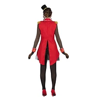 Costume de maîtresse de bague de cirque sombre pour adulte