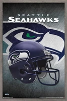 NFL Seattle Seahawks - Helmet 16 Wall Poster, 14.725" x 22.375" Framed