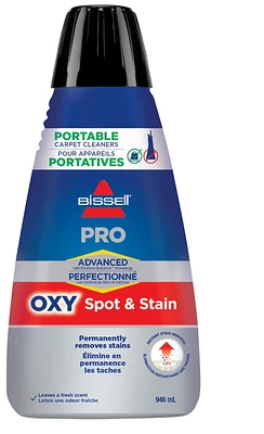 Détachant Professionnel Perfectionné de BISSELL pour les shampouineuses portatives Éliminer des taches avec Oxy