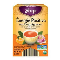 Yogi Sweet Citrus Positive Energy, Contains Caffeine Black Tea Bags, - 16 Count