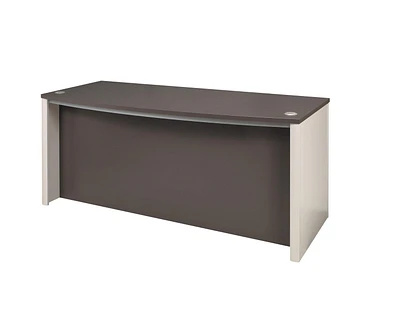 Bestar Connexion 71W Desk Shell in slate & sandstone