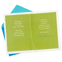 Carte Hallmark de la fête des Pères pour papa, de la part de sa fille ou de son fils (« Love That Always Comes Through »)