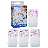 Baby Alive, couches de rechange pour poupée, inclut 4 couches, accessoires de jouets 3 ans et plus