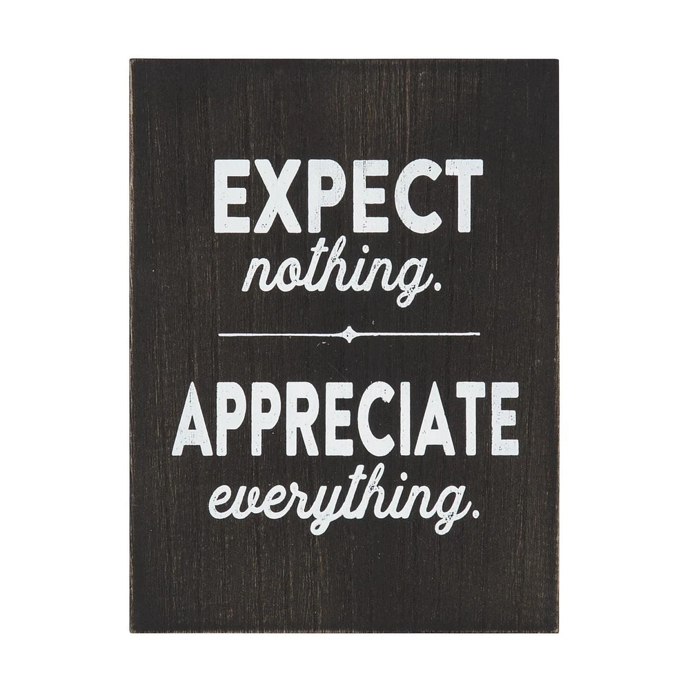 Expect Appreciate Box Top Art