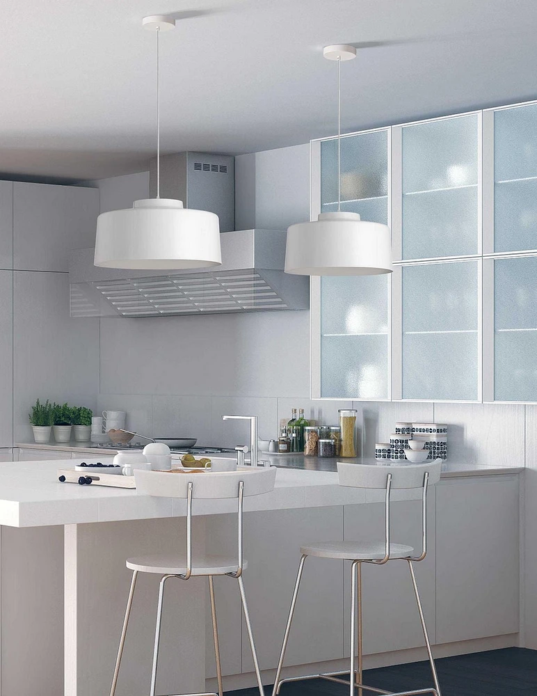 Dainolite KUP-201P-WH White Pendant