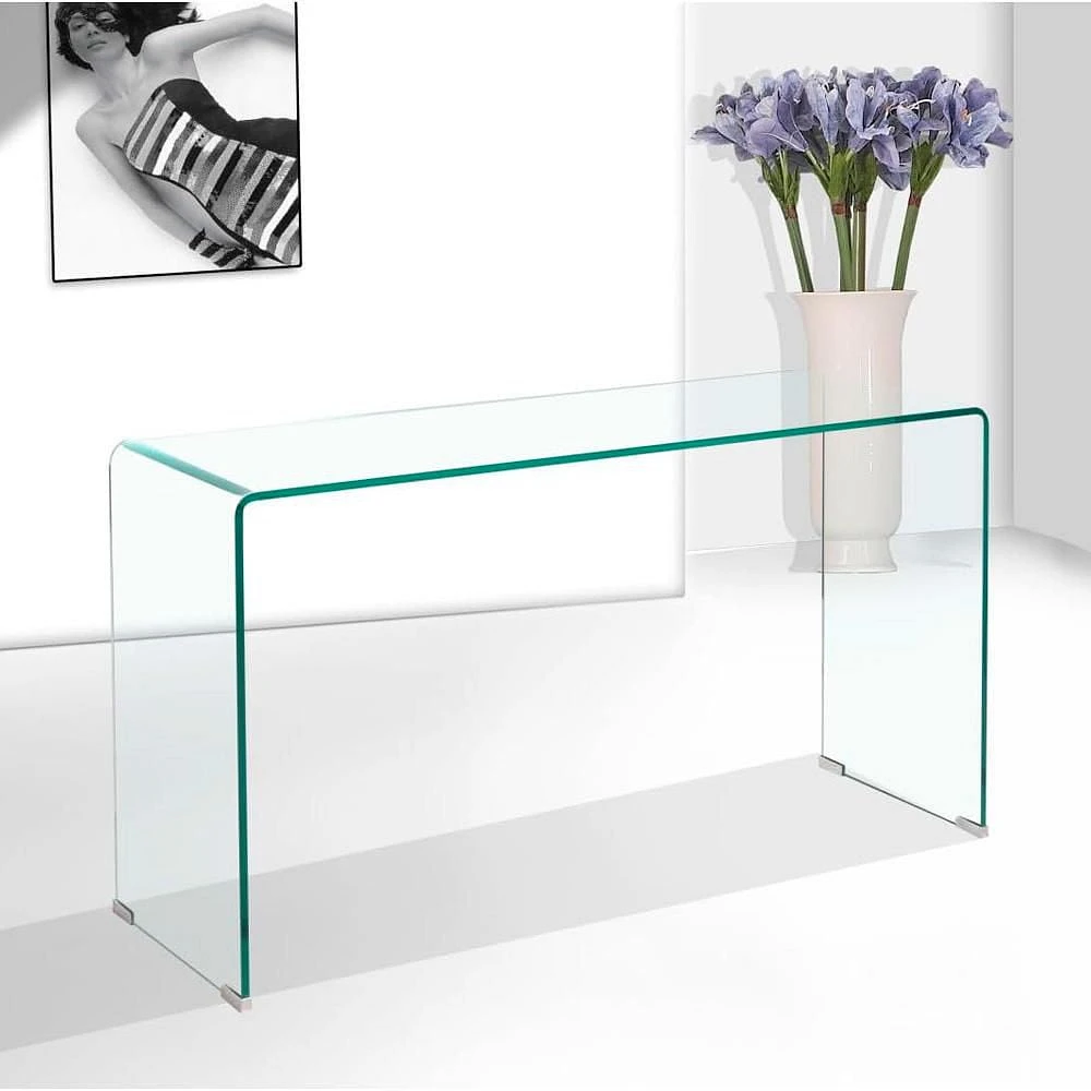 TABLE CONSOLE MOYENNE EN VERRE DE LA COLLECTION HEAVENLY
