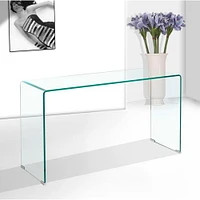 TABLE CONSOLE MOYENNE EN VERRE DE LA COLLECTION HEAVENLY