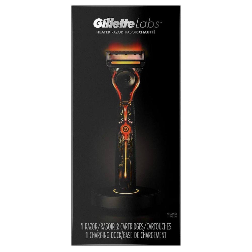 Trousse de départ de rasoir chauffant Gillette Labs