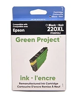 Green Project Epson 220 XL Black Remanufactured Ink Cartridge, (GP-E-T2201XL)