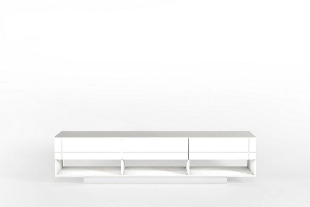 Meuble audio-vidéo Stereo 72 po, 3 tiroirs