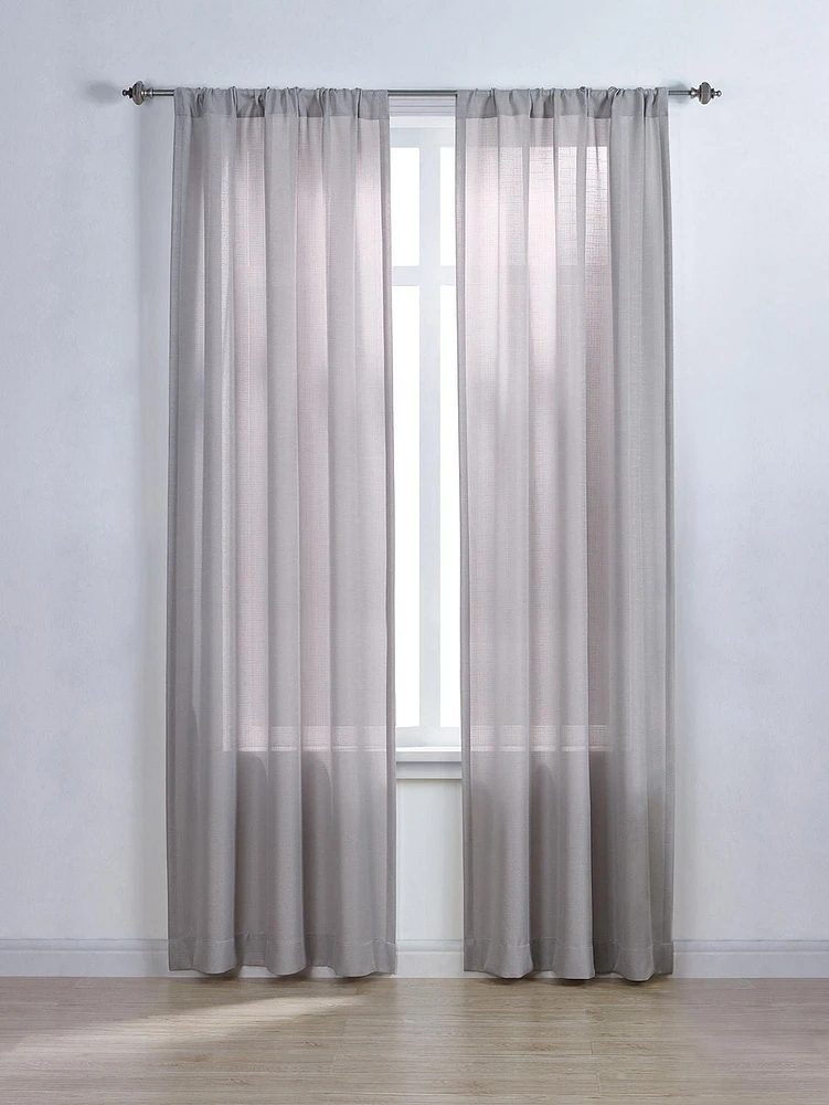 Panneau de fenêtre à passe-tringle solide 63 po Tille Mainstays 1 panneau, 40" x 63"