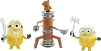 ​Minions: The Rise of Gru Movie Moments Martial Arts Minions Action Figure Interactive Toy with Articulation & Kung Fu Movie Scene Training Accessories