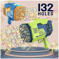 Tradeopia Pistolet à Bulles Dinosaure - Bleu Jouet Interactif à Bulles pour Enfants Jeu Extérieur Amusant à Thème Dinosaure Parfait pour Fêtes et Événements