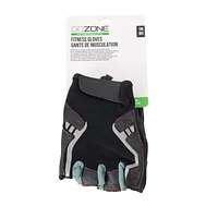 Gants de musculation GoZone – Style traditionnel – P/M – Noir/rouge Conception mi-doigt