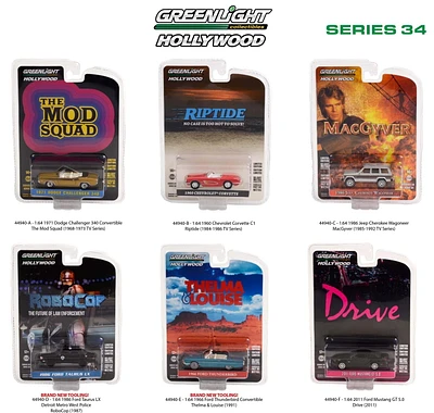 GreenLight 1:64 Hollywood Die-Cast Vehicles Series 34