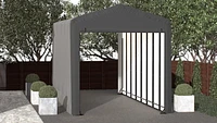 ShelterTube Wind and Snow-Load Rated Garage, 14x36x16 Gray