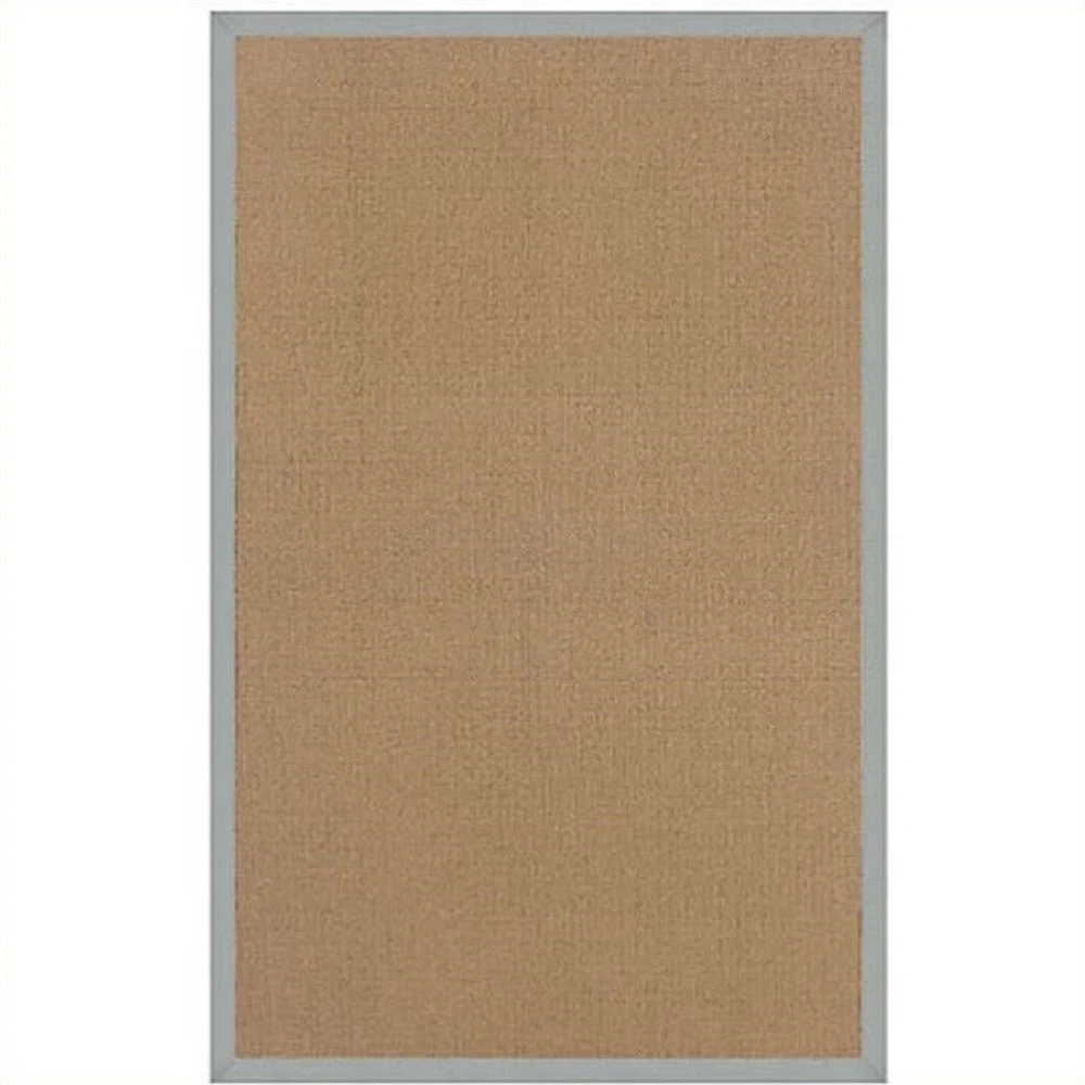 Linon Athena Cotton Rug in Cork and Ice Blue-2'6" x 12'