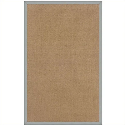 Linon Athena Cotton Rug in Cork and Ice Blue-2'6" x 12'