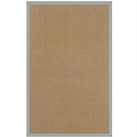 Linon Athena Cotton Rug in Cork and Ice Blue-2'6" x 12'