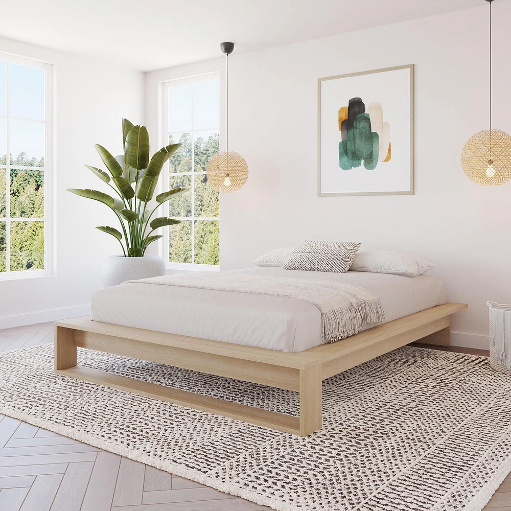 Lit plateforme Lido Queen Size avec lattes
