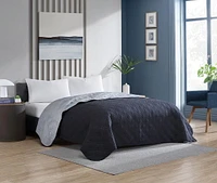 Courtepointe en microfibre Pinsonic Mainstays, réversible Tailles: 2 Places/Grand