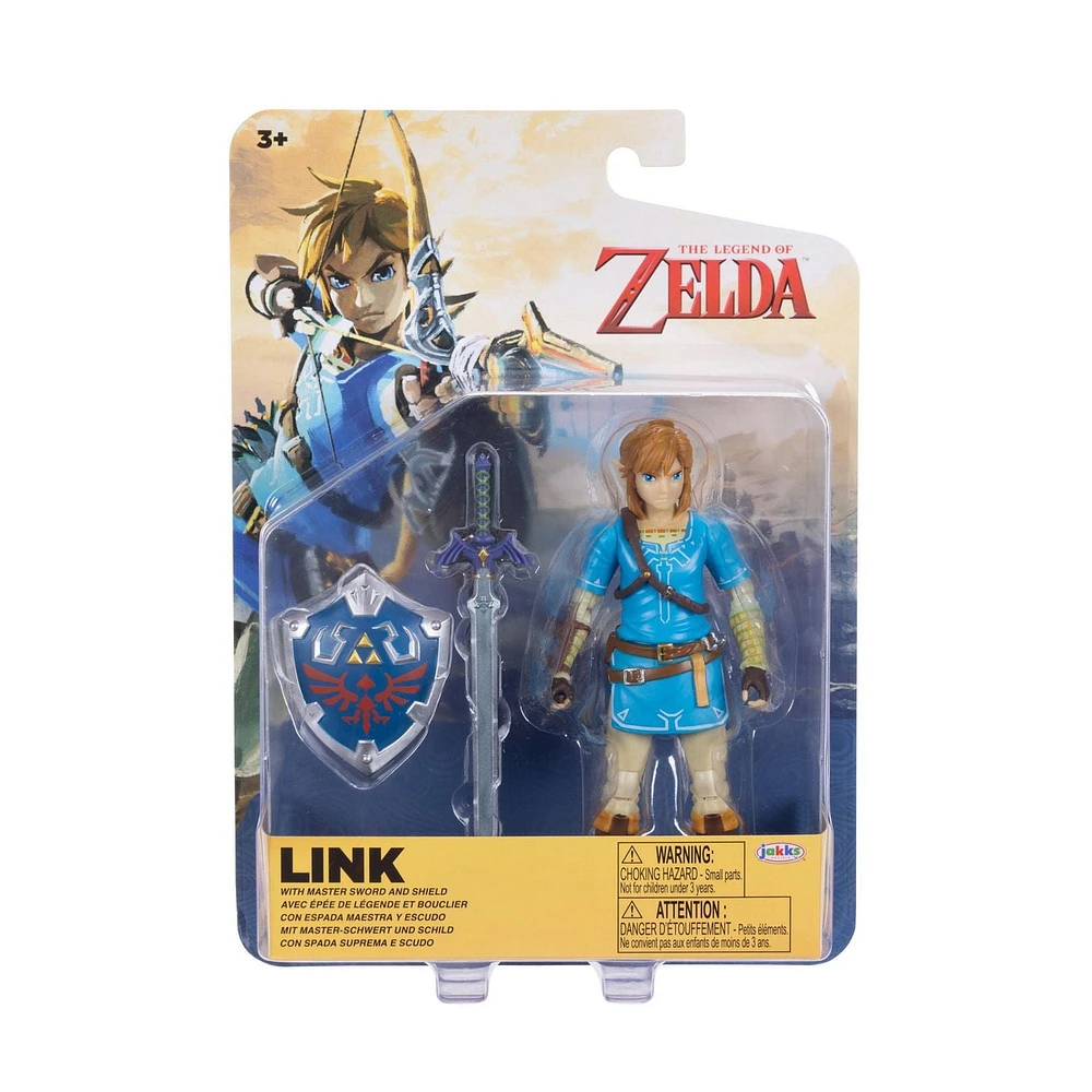 Nintendo 4 Inch Figure - Link With Master Sword and Shield