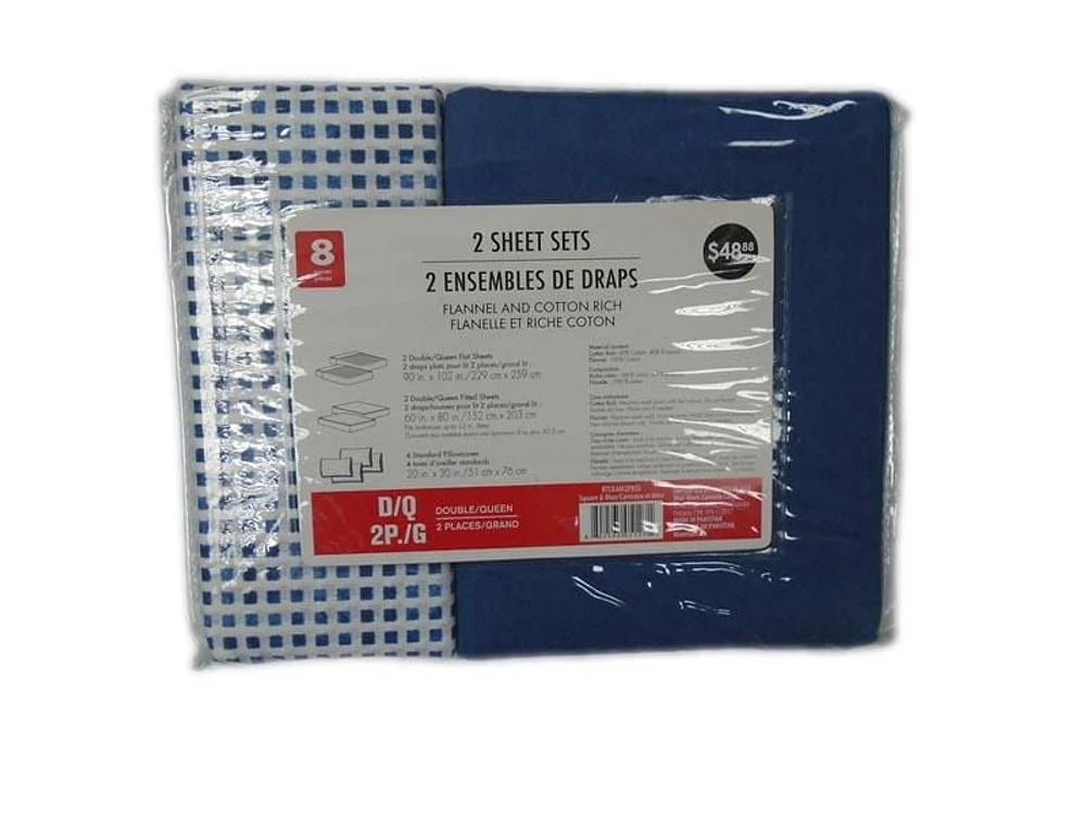 Back to College Square & Blue Sheet Set