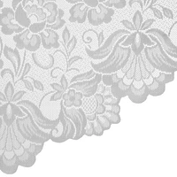 Loft Living Louis Transparent Passe-tringle Swag Valance 72 x 32 in Blanc