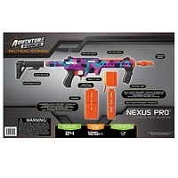 Adventure Force Tactical Strike Nexus Pro Ultimate Dart Blaster – Tire à plus de 125 pieds – Édition spéciale Camo graphique