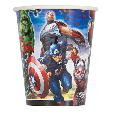 8 Avengers Paper Cups, 8 9 ounce Paper Cups