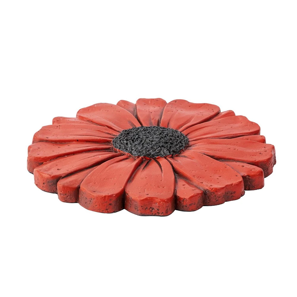 Orange  Flower Stepping Stone