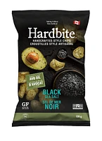 Hardbite Black Sea Salt Kettle Cooked Potato Chips, Hardbite Black Sea Salt