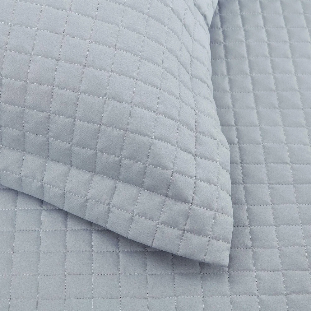 Ensemble de courtepointe Millano Classique - Gris clair