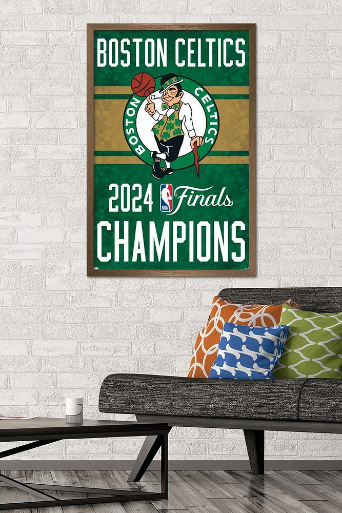 NBA Boston Celtics - 2024 NBA Finals Team Logo Wall Poster
