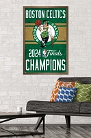 NBA Boston Celtics - 2024 NBA Finals Team Logo Wall Poster