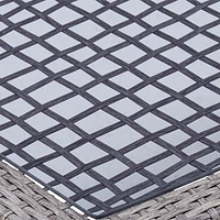 Table en osier pour patio Pebbleton Mainstays - Gris Osier tissé à la main