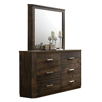 ACME Elettra Mirror in Rustic Walnut