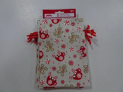 5 SACS EN TISSU