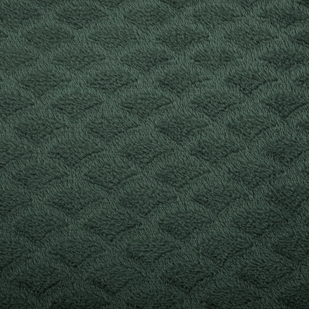 Jeté Texture Coquilles Vert Foncé