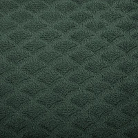 Jeté Texture Coquilles Vert Foncé